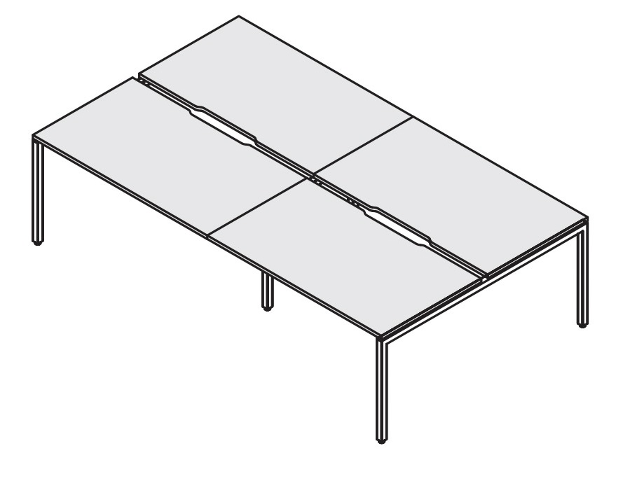 Двойная группа сдвоенных столов RM-4.2(x4)+F-52